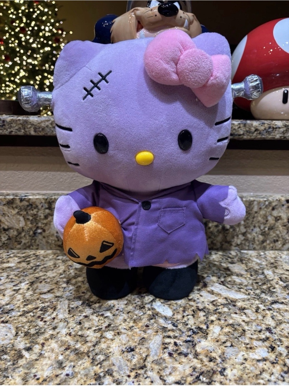 Hello Kitty Frankenstein Greeter Purple Halloween